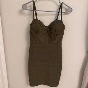 NWT Small Green BodyCon Mini Dress